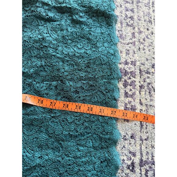NWT Teal Full Lace Adrianna Papell Formal Cocktail Knee Length Summer Dress - Picture 10 of 11